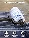 Solar Panel Cleaning Brush and Pole, 20FT Electric Cleaning Roller Brush with Telescopic Water Fed Pole, 100Mins Runtime, 2 Spin Speeds, Outdoor Window Cleaning System for Solar Panel, Window, Roof
