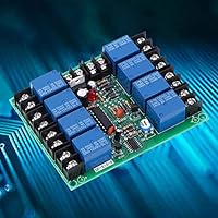 Power Time Sequence Board 8 Kanäle Power Time Sequence Board 0,2-4S Einstellbares Sequentielles Controller-Modul für Bühnen-KTV oder Audiogeräte