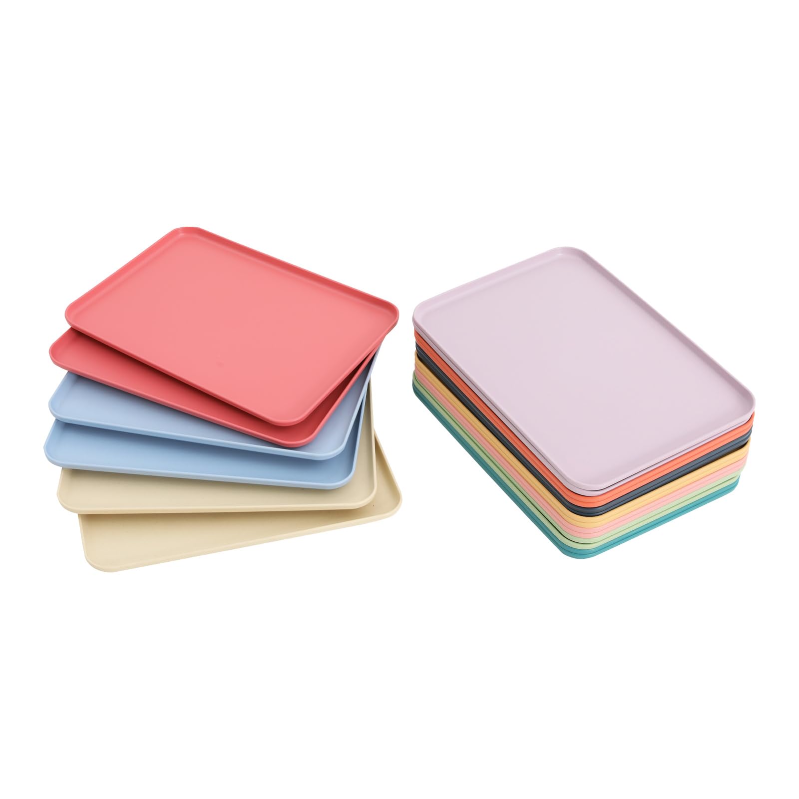Set di 20 vassoi grandi, colori assortiti