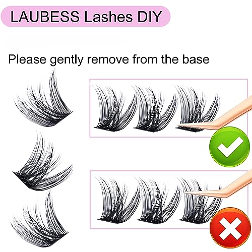 Image of Lash Clusters 9-16mm Individual Lashes Wispy Cluster Lashes Mixed Length Reusable Eyelash Clusters DIY Eyelash Extension Individual Lash Extension Supplies (02-0.07C, 9-16mm)
