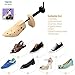 Unisex Professional 2-Way Shoe Tree Stretcher Size 4-13, Adjustable Length & Width, Wood Shaper Set of 2 (A pair-M:(Men:7-9.5|Women:8-9.5), Wood)
