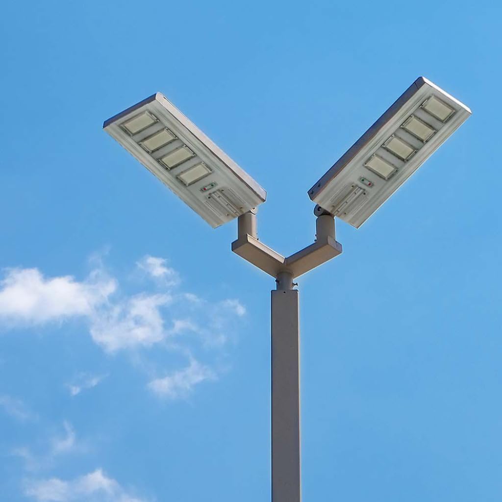 V-TAC Armatura Stradale LED SMD 50W con Pannello Solare Da 400W Colore Bianco 4000K IP65