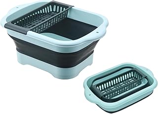 NALACAL Dish Basin with Drain Plug and Drainage Rack