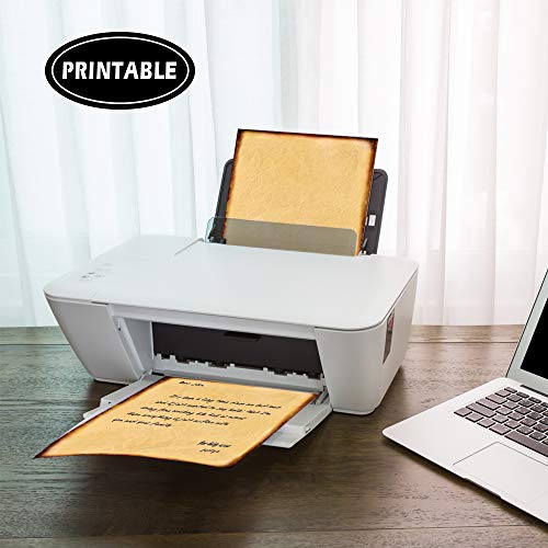 48 Pack Antique Stationary Paper 8.5"x 11" Double Sided Parchment Vintage Paper for Writing and Printing, Old Fashion Aged Scrapbook for Journal, Calligraphy, Invitations and Certifications - Image 4