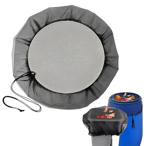 JUGUTA Red Para Barriles De Lluvia, Red De Protección Para Larvas De Mosquitos, Barril De Lluvia Ajustable De 80 Cm, Con Cordón, Red De Protección, Para Protección Resistente A La Intemperie