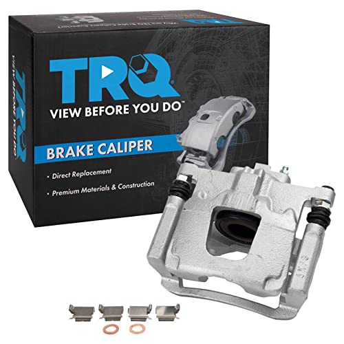 Image of TRQ Rear Left Right Brake Caliper w /Bracket Driver Passenger Side | For 2007-2011 Dodge Nitro 2008-2012 Jeep Liberty 2007-2017 Wrangler 2018 Wrangler JK