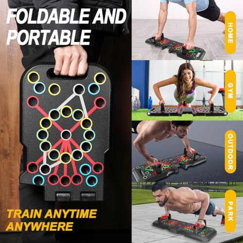 Liegestützbrett Mit Zähler & 30 Einstellungen - Faltbar Für Brust, Arme & Ganzkörpertraining