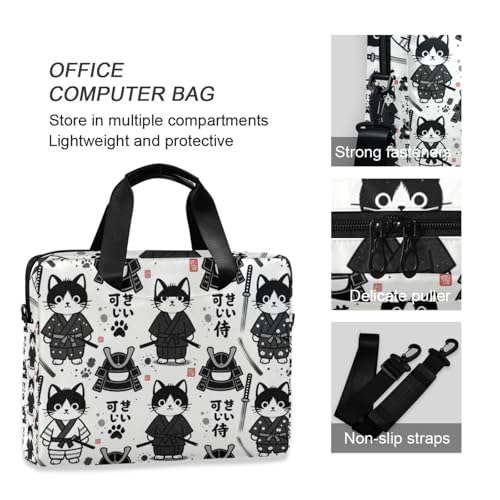 Maletín portátil para laptop 15.6" con diseño japonés miniatura 6