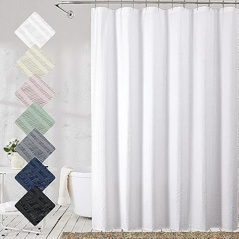 Aiyufeng 96-Inch White Shower Curtain Cover