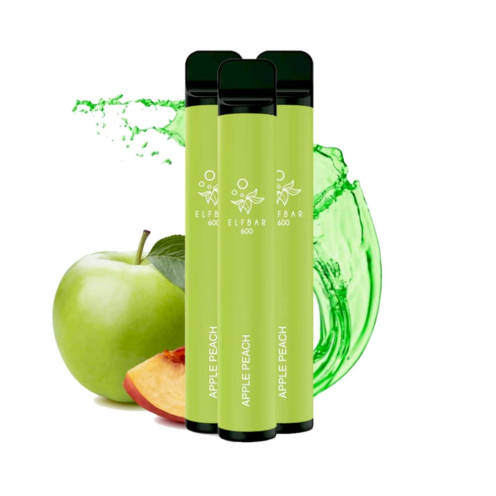 Buy Elf Bar Disposable 600 Puffs, 3 Pack, No , Prefilled Fruity