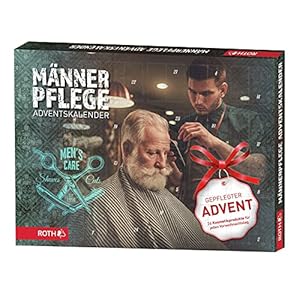 ROTH Adventskalender voor mannen 2022, gevuld met 24 verzorgingsproducten voor de man, mannenkalender voor de periode…