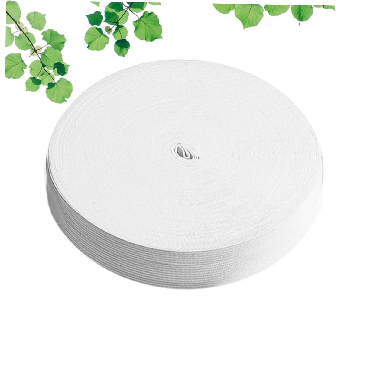 1rotolo Banda Elastica Piatta da Metri per Cucire Abbigliamento e Accessori Fettuccia Stretch Bianco per Progetti Fai da Te e Moda