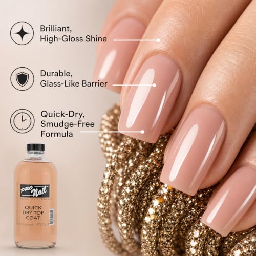 Top Coat PRONAIL de secado rápido y alto brillo 16 oz miniatura 6