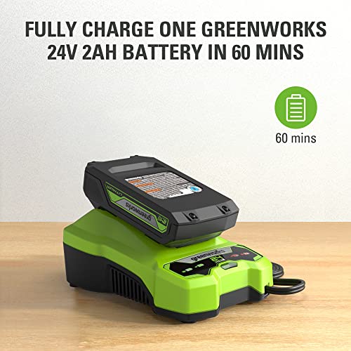 Image of Greenworks 24V Battery Charger (Genuine Greenworks Charger)