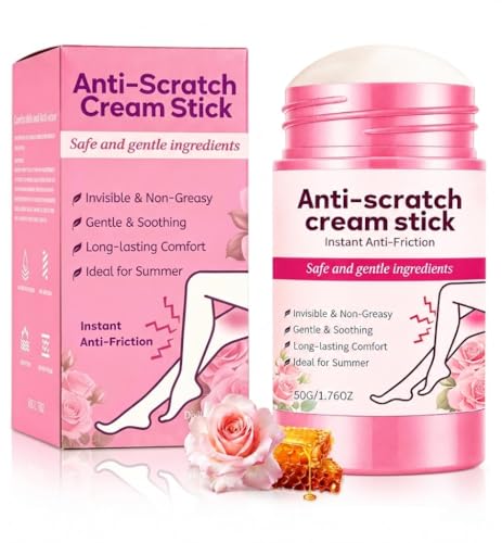 50g Stick Anti-Rozaduras y Antifricción para Muslos, Piernas y Pies, Cuidado Protector Contra La FriccióN De Piel, Ideal para Running, Deporte y Uso Diario, 100% Invisible y Sin Manchas