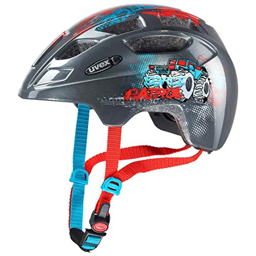 uvex Finale jr. - Leichter Fahrradhelm für Kinder - individuelle Größenanpassung - Force Patrol - 51-55 cm