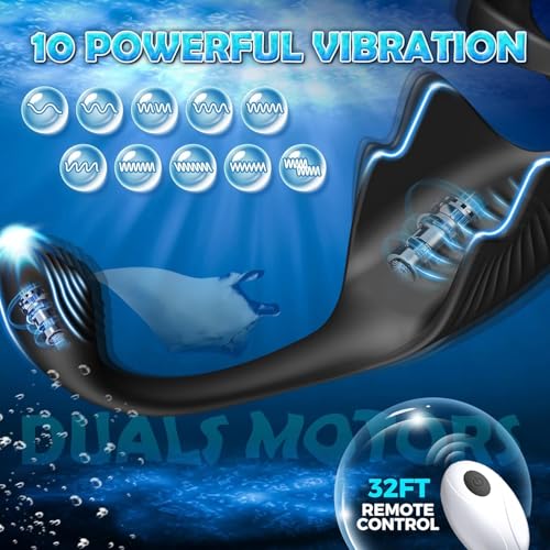 Anneau vibrant homme avec télécommande pour stimulation de la prostate - 2