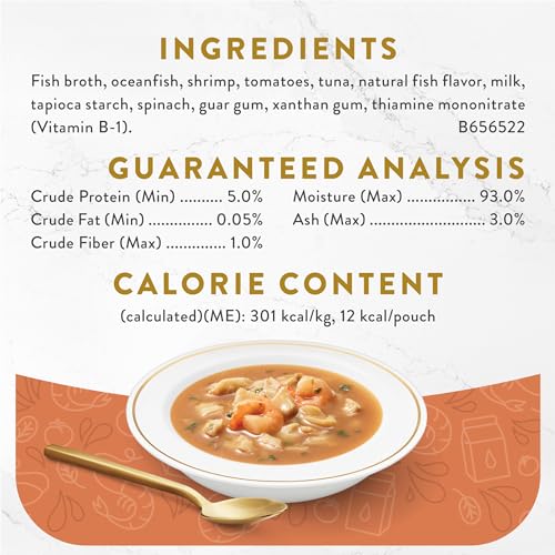 Purina Fancy Feast Seafood Bisque Cat Broth Topper (16 Ct) 1.4 oz Pouches - image 5