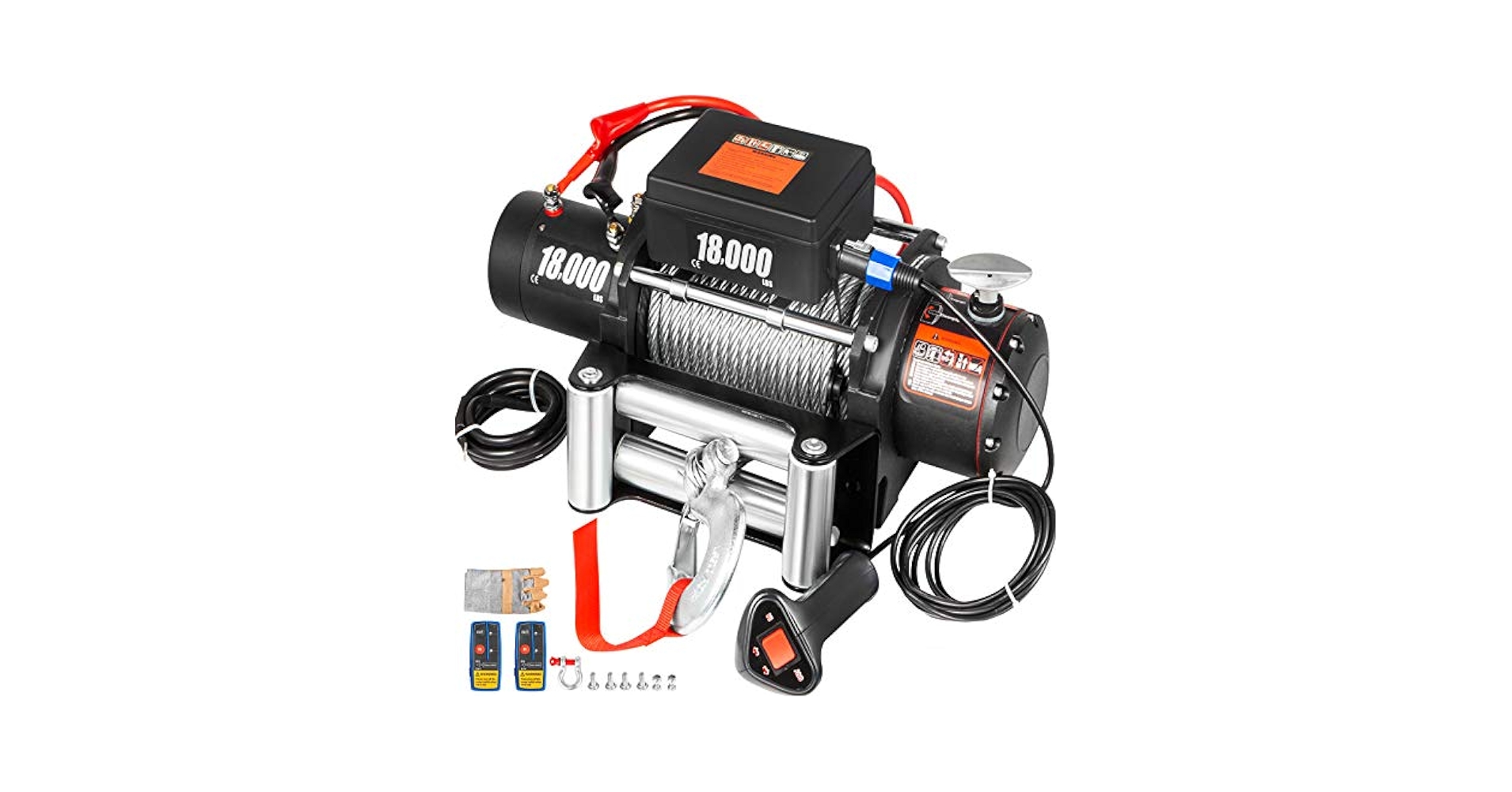 １２ボルト　ウィンチ　リモコン付き 12v-dual-direction-electric-