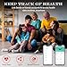 Milavan Smart Health Ring for Women Men Fitness Tracker with Heart Rate, Blood Oxygen, Blood Pressure, Sleep Monitoring, Step Counting, IP68 Waterproof for iPhone and Android, No APP Fee,Rose Gold 6
