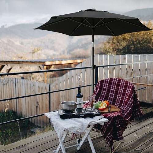 Ammsun YZ71125-BLK 6Ft Patio Umbrella Outdoor Table Umbrellas thumb #5