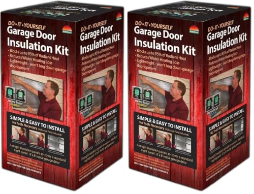 Image of Reach Barrier Garage Door Insulation Kit, Reflective, 8x8 Single Door (Pack of 2)