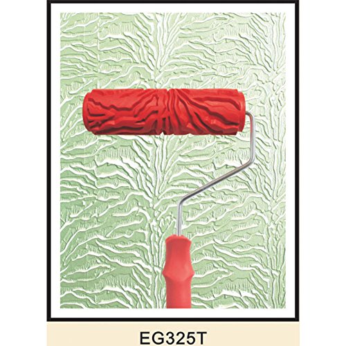 Rodillo de Pintura de Pared en Relieve con Mango de Plástico Modelo Múltiple Decoración - B
