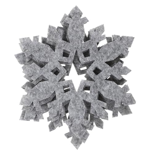 FUNNETOYU 12 Stück Teiliges Weihnachtsuntersetzer aus Filz in...
