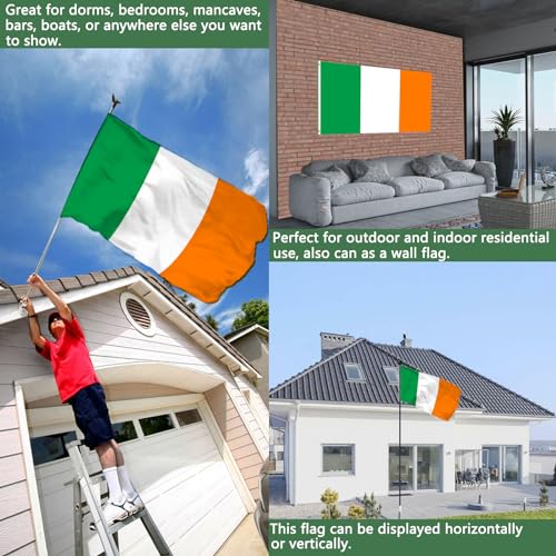 Irish Flag 4x6 Outdoor Double Sided Heavy Duty by Joven - Image 3