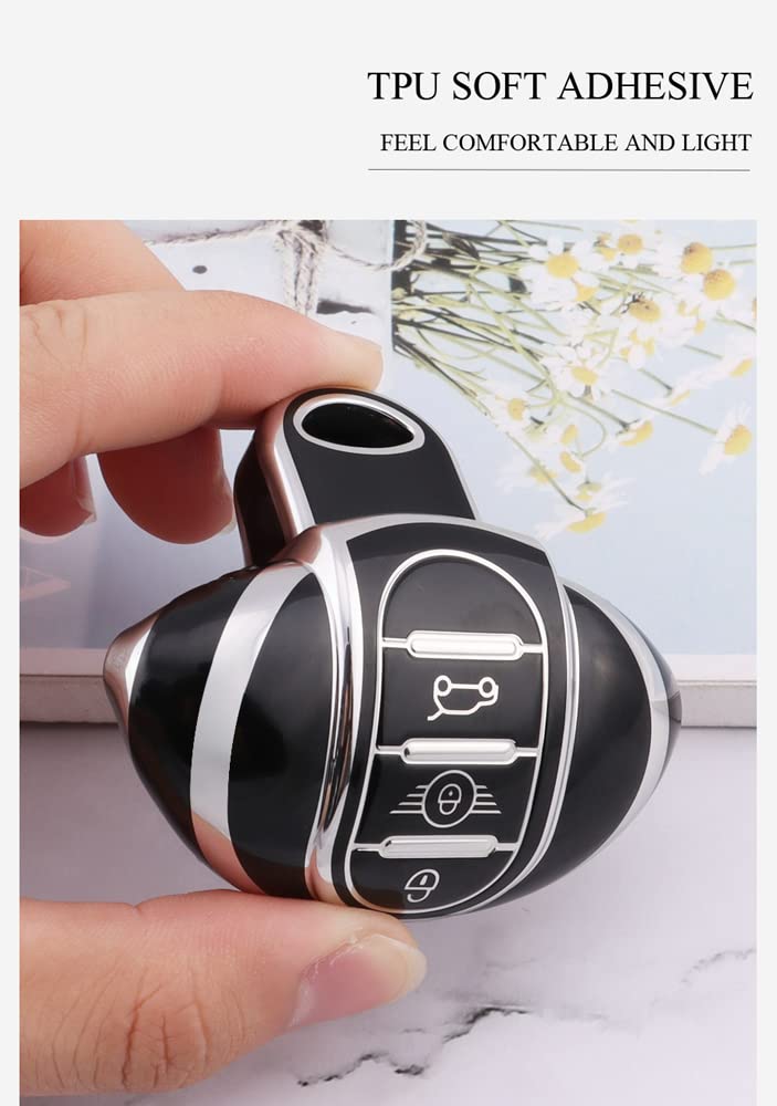 SANRILY Sliver-edge Key Fob Cover For Mini Cooper Countryman S ONE JCW - View #7