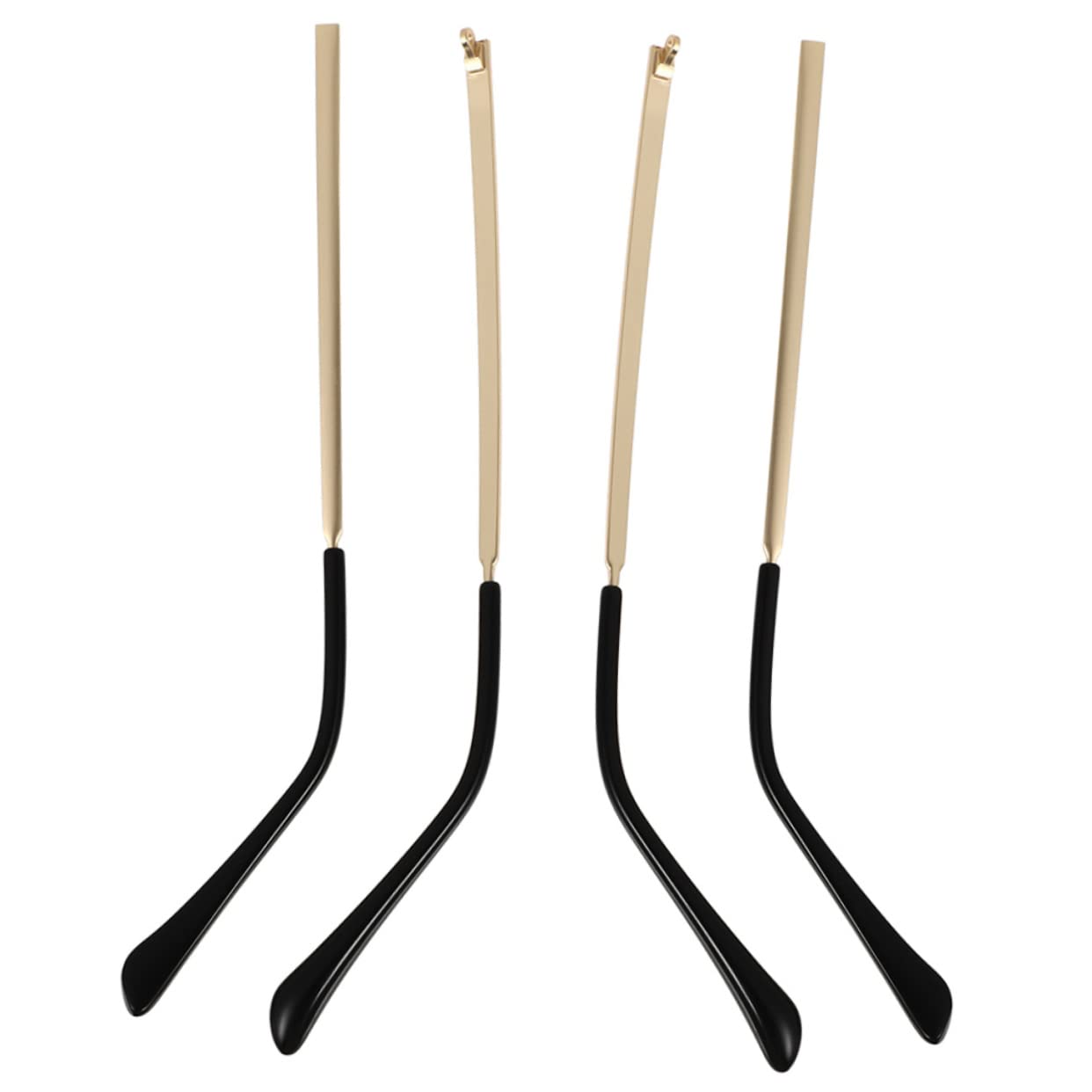 FOMIYES 2 Pairs Spectacle Legs Eyeglass Replacement Sunglass Arms Replacement Eyeglass Temple Replacement Eyewear Replacement Glasses Metal Arm Legs Plastic Universal Metal Legs