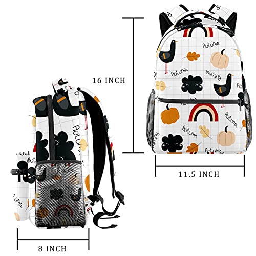 Mochila para portátil con diseño de gato tierno y compartimento amplio 2