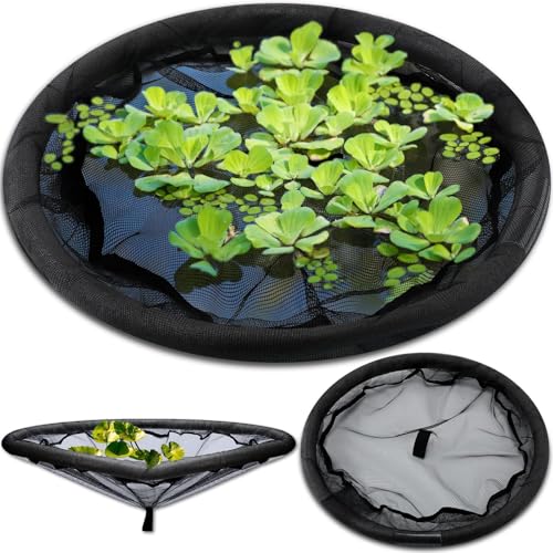 Barriera per pesci, protezione regolabile per piante da laghetto, resistente, a prova di pesce, per giardini acquatici e piante acquatiche, in nylon ecologico