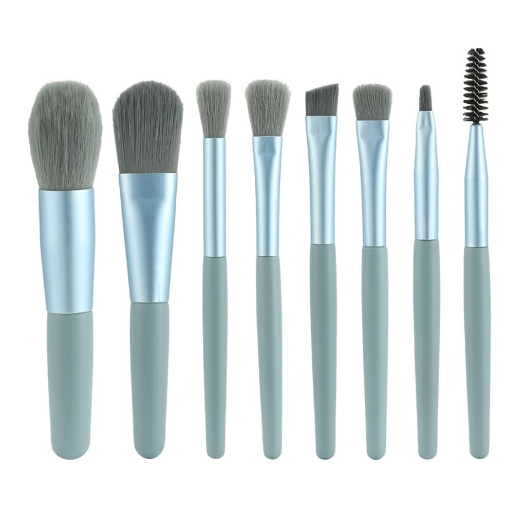 8 Mini Makeup Brush Portable Soft Hair Makeup Brush Set Beauty Tool Makeup Brush Foundation Brush(A)