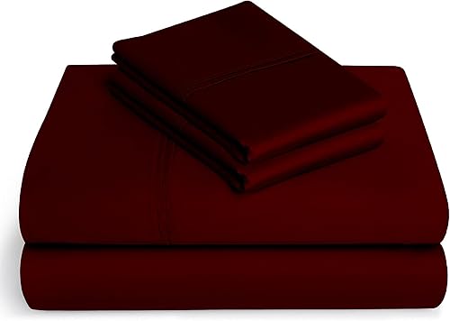 Juego de sábanas de 600 hilos, tamaño matrimonial, 100% algodón egipcio, 600 hilos, calidad hotelera, acabado satinado, bolsillos profundos de 8