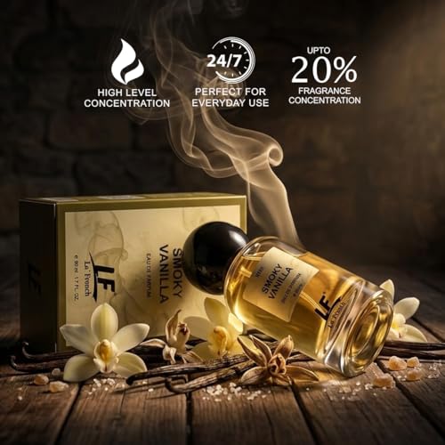 Image of La French Smoky Vanilla Perfume for Men & Women 50ml | Rich Agarwood, Vanilla & Amber Notes | Premium Long Lasting Fragrance Spray | Warm Woody Oriental Scent
