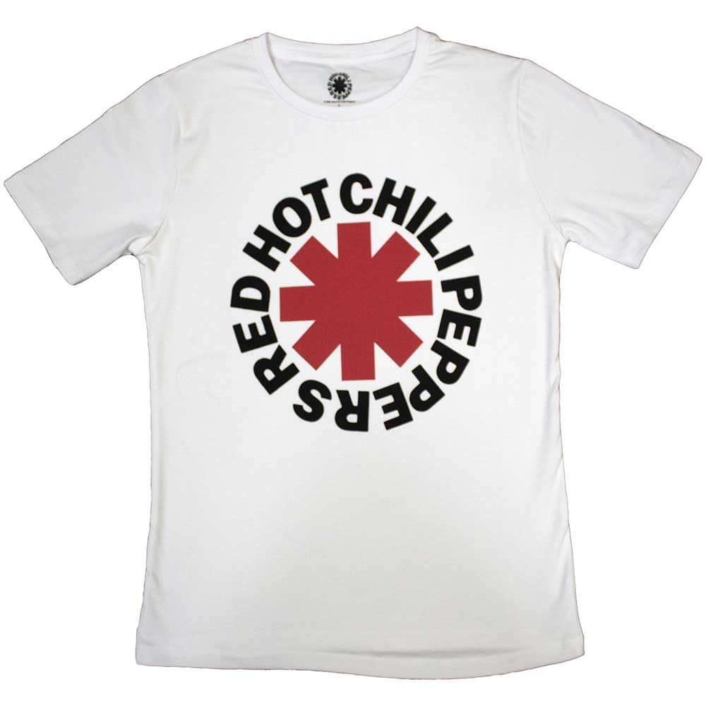 Red Hot Chili Peppers Classic Asterisk Femme Skinny Fit T Shirt - Les Beatles, Paul McCartney, John Lennon, RIngo Starr, George Harrison Red Hot Chili Peppers Classic Asterisk Femme Skinny Fit T Shirt