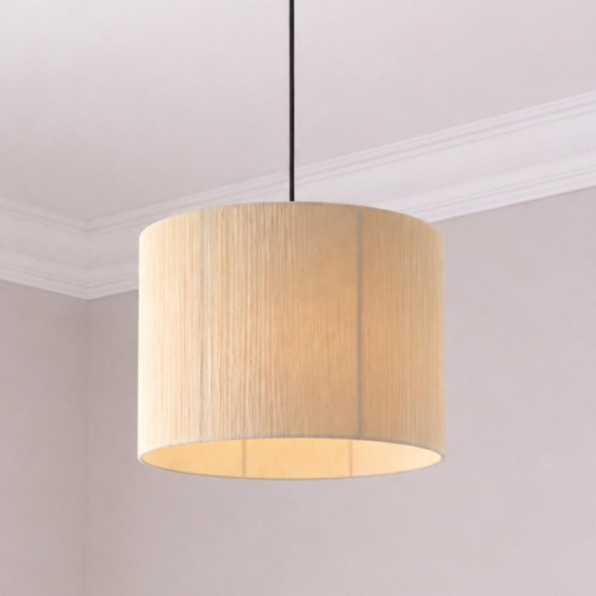 Cgc Lighting Cream String Indoor Ceiling Lamp Shade Fine Cotton String Large Easy Fit Non Electrical (Cream String)