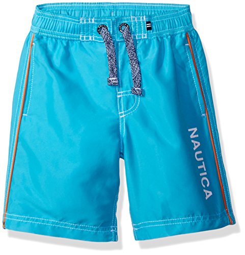 Nautica Boys' Swim Trunk with Marled String and Back Pocket
