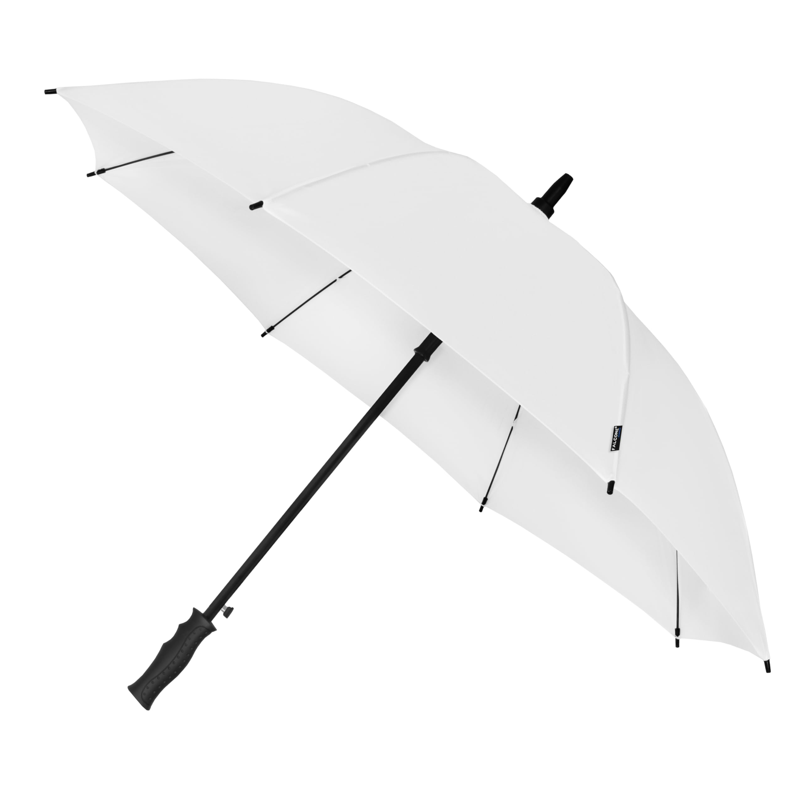 Falcone - Kompaktowy wiatroszczelny parasol - Automatyczny, Biały, 102 cm