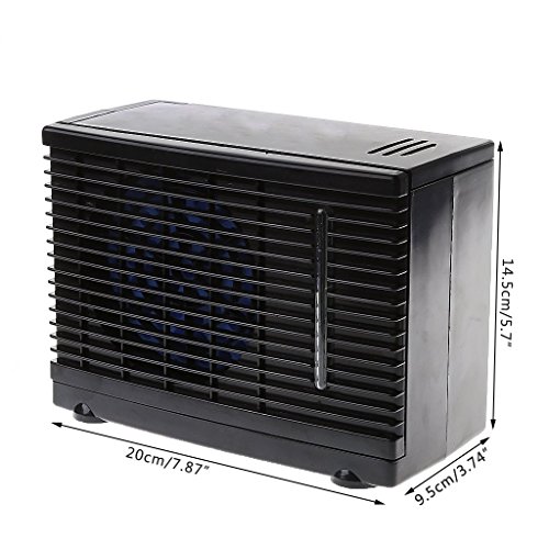 Xumeili Car Air Conditioner Fan,Adjustable 12V Car Air Conditioner Cooler Cooling Fan Water Ice Evaporative - Thumbnail 2