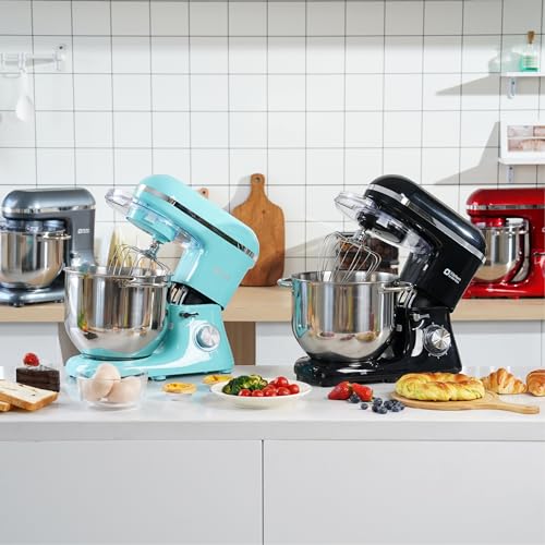 Kitchen in the box Kitchen in the box Küchenmaschine, 7,5 L Knetmaschine 1400 W, 6 Geschwindigkeits Teigmaschine mit Rührhaken, Knethaken, Schneebesen, Schwarz - Verwendungsansicht 7 | Küchenmaschinen