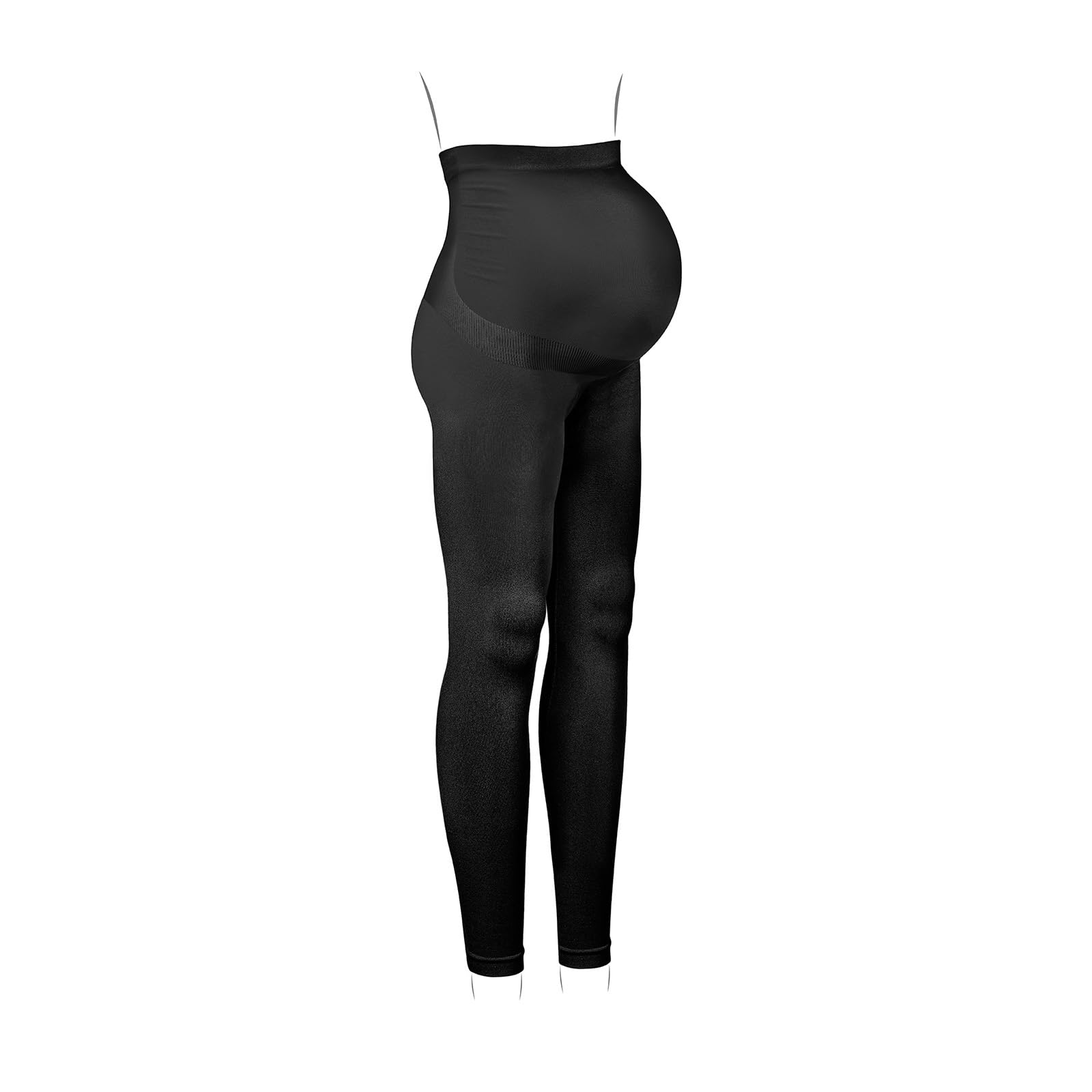 Kaiserschlüpfer Bauchgefühl Leggings - High Waist Umstandsleggings - Atmungsaktive Schwangerschaftsleggings - Umstandshose
