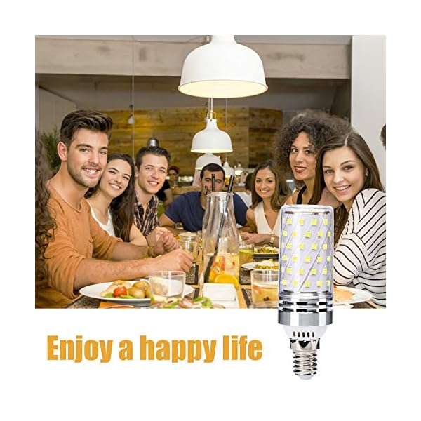 Ugvmn E14 LED Kerze Birnen 16W Kaltweiss 6000K Entspricht 120W Halogen Birnen, E14 energiesparlampe , e14 glühbirnen… – Bild 7