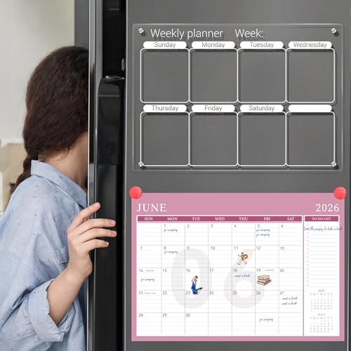 Image of Yoment Desk Calendar 2026-2027, 17 inch x 12 inch, from Now - Dec 2027(18 Months)