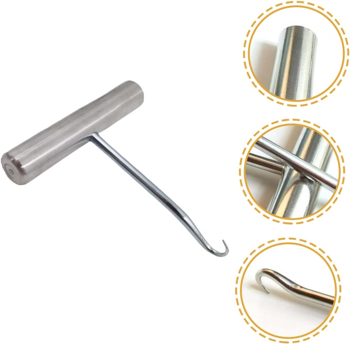 SEWACC Tennis and Badminton Racket String Puller Tool Ergonomic Design for Accurate Stringing Essential Accessory for DIY Stringing Machines