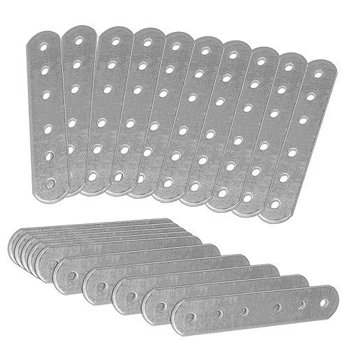 OMIDEAS 20 x Plaques d'assemblage perforée plates (100 x 16 x 1.5) Plaques de raccord, Plaques de...