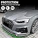 XPHAZZ Front Bumper Lip Compatible with Audi A5 S5 4-Door Sportback (Carbon Fiber Pattern, 2021-2024 8W6 Facelift Model)