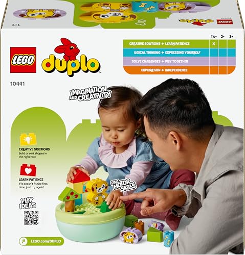 LEGO Duplo My First Trieur De Formes : La Niche du Chiot - Jeu Educatif pour Jeunes Enfants avec Briques Colorées - Stimule La Motricité Fine chez Les Filles Et Les Garçons Dès 18 Mois 10441