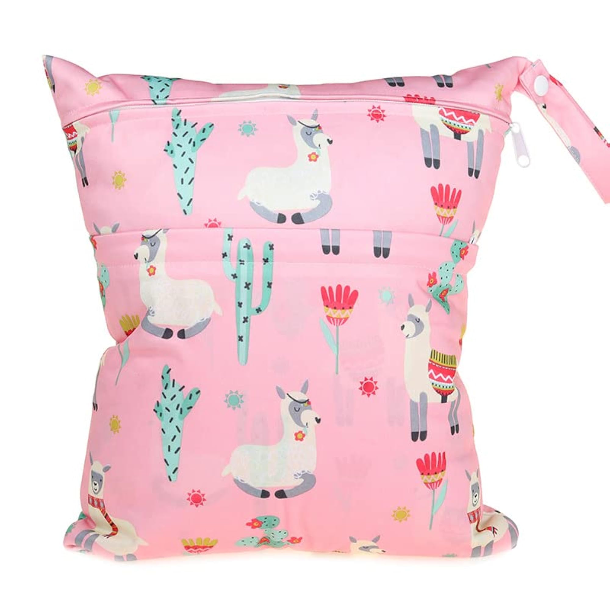 Reusable Diaper Nappy Wet Bags with Zippered Pockets